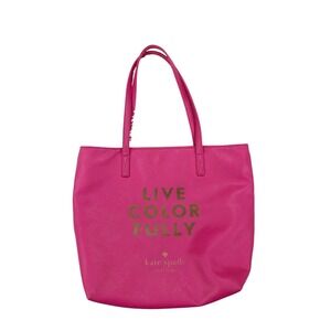 Kate Spade Live Colorfully Pink Vinyl Tote Bag